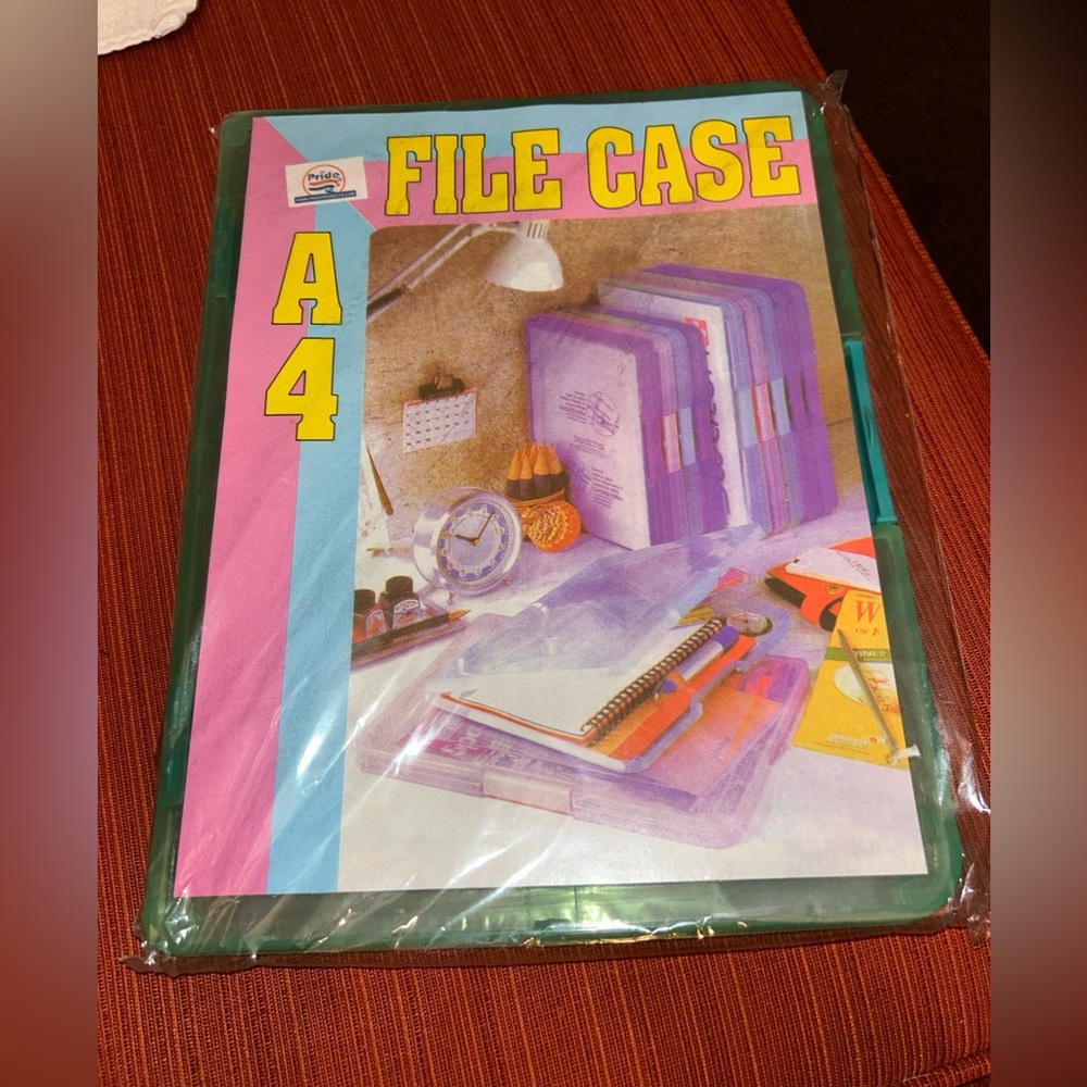 Pride Green Plastic File Case